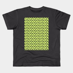 Optical illusion green waves Kids T-Shirt